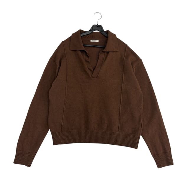 문선 유니섹스 카라 니트