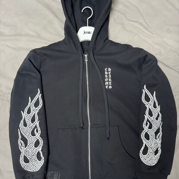 크롬하츠 플레임 헤비웨이트 집업 L