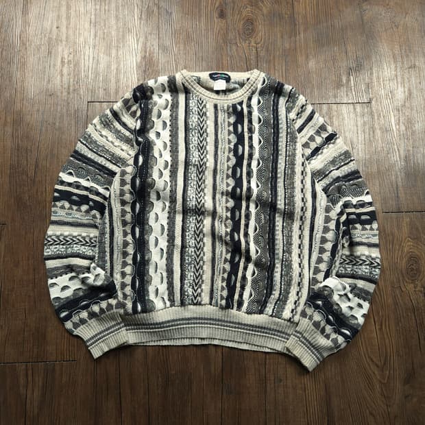 알베르토 단티 이태리 빈티지 케이블 코스비 스웨터