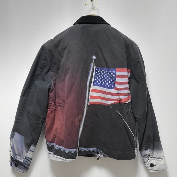 디스니즈네버댓 성조기로고 스펠아웃패치 자켓