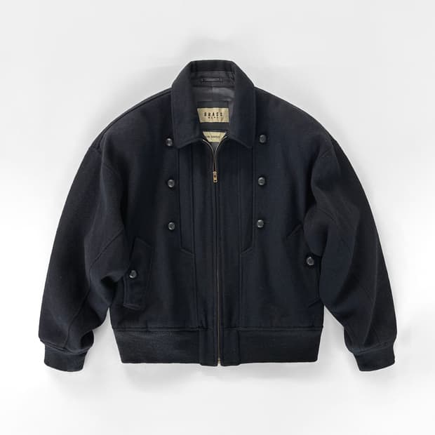 80~90s GRASS Men’s 헤링본 울 봄버 자켓