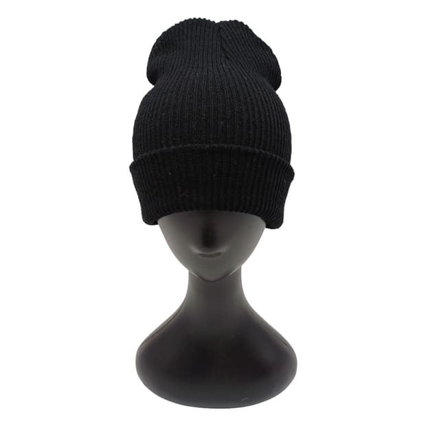겨울 빈티지 블랙 무지 비니 [BF10445-154-42]