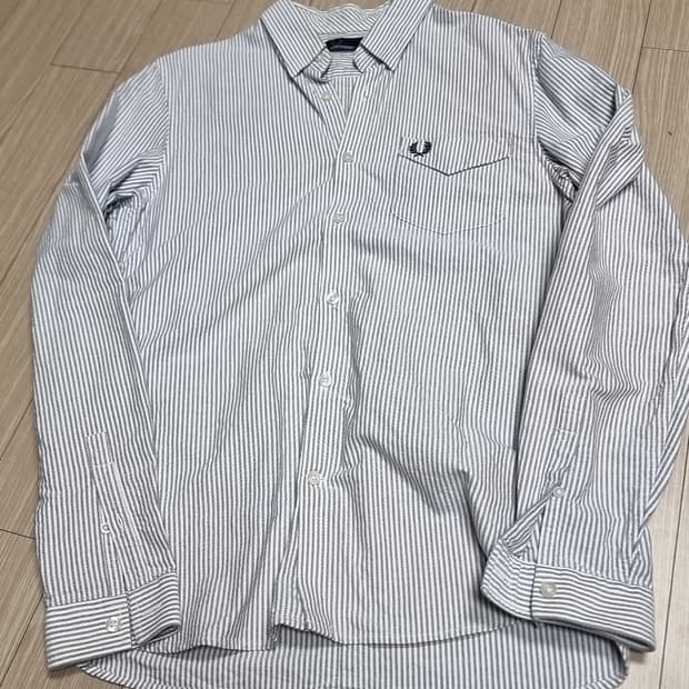 프레드페리 스트라이프 긴팔 셔츠(m)