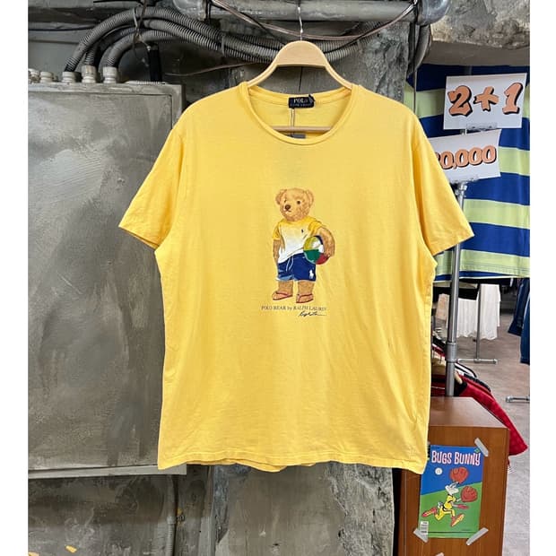 폴로 랄프로렌 베어 반팔티 옐로우 XL #csz3835