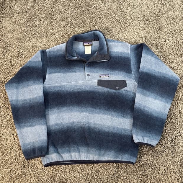 08FW 파타고니아 신칠라 스냅-T 인더스트리얼블루/네이비 멕시코