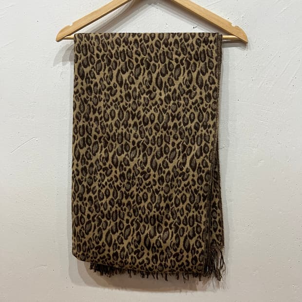 일본빈티지 레오파드 숄 머플러