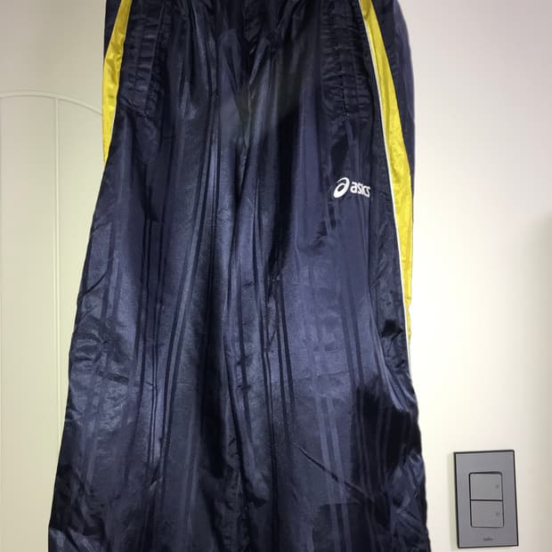 아식스 트레이닝 바지 네이비