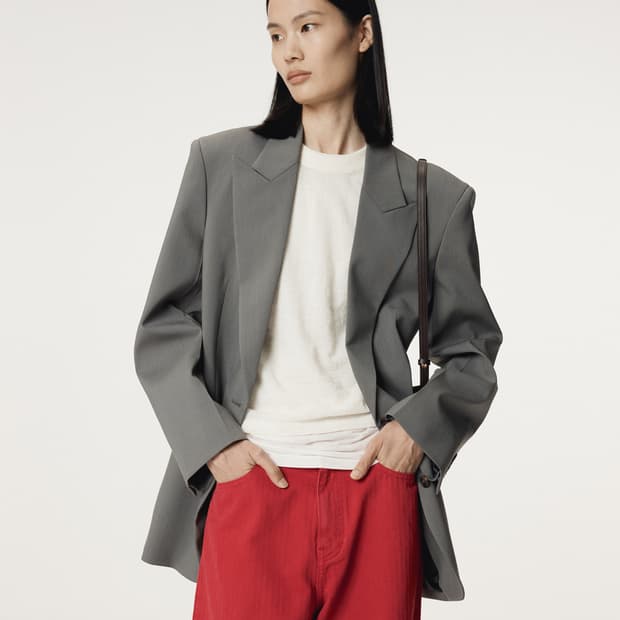 렉토 RECTO 테일러드 수트 자켓 그레이