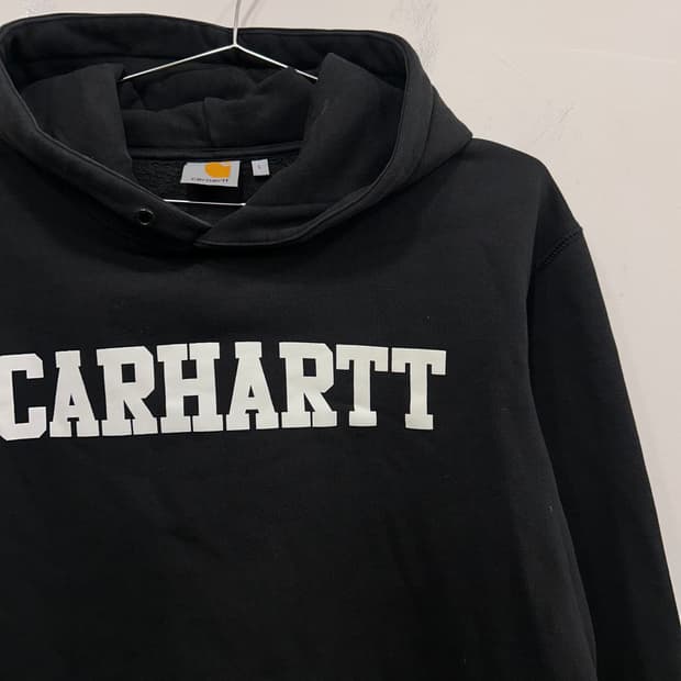 칼하트 빅 로고 기모 루즈핏 헤비코튼 후드티