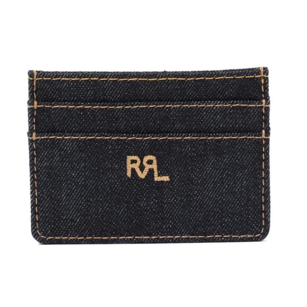 rrl 더블알엘 카드지갑 인디고 데님 카드 홀더