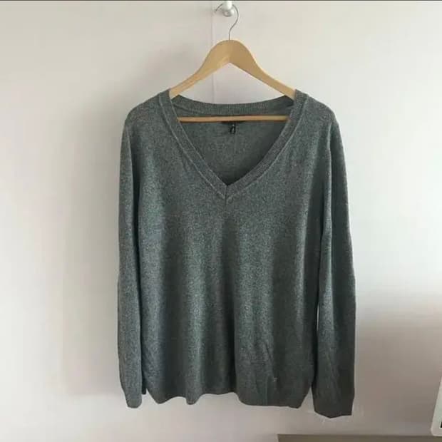 에스까다 정품 앙고라 울니트 빅사이즈 120 그레이 XL