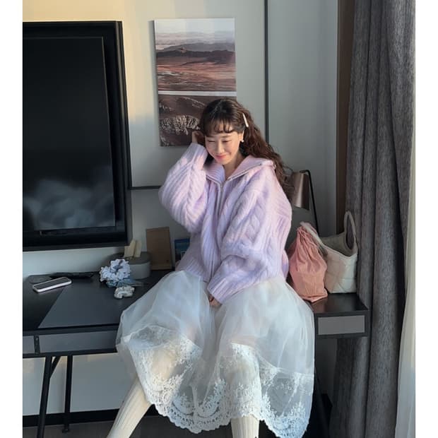 드레스반티아 레이스 레이어드 롱스커트 샤스커트 오간자 웨딩스냅 셀프웨딩