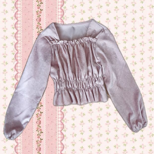 핑크 딸기우유 오픈숄더 블라우스  오피스룩 프릴 레이스 히메 갸루 달천깔