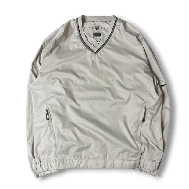 나이키 골프 아이보리 브이넥 클라이마핏 웜업 M