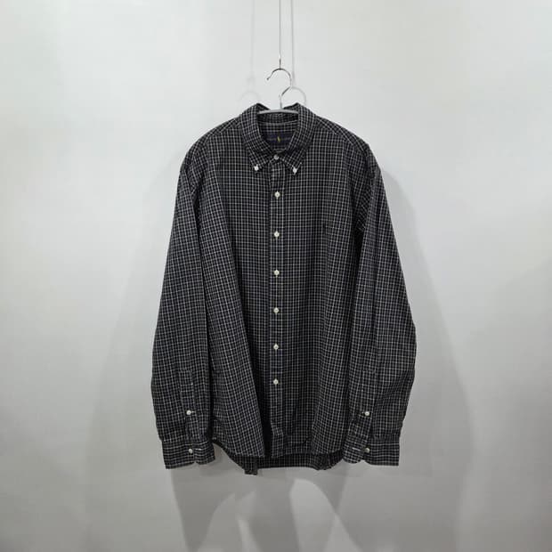 폴로랄프로렌 버튼다운 체크셔츠 L