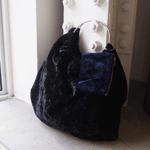 TOGA PULLA two face velvet bag & pouch
