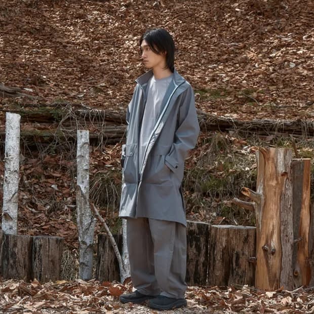 울프라우치 신상 어반 트레치 레인코트 차콜색 (새상품)