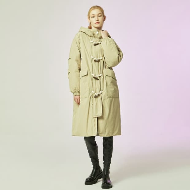 CC콜렉트(cc collect) 토글장식 후드 구스패딩 55-66