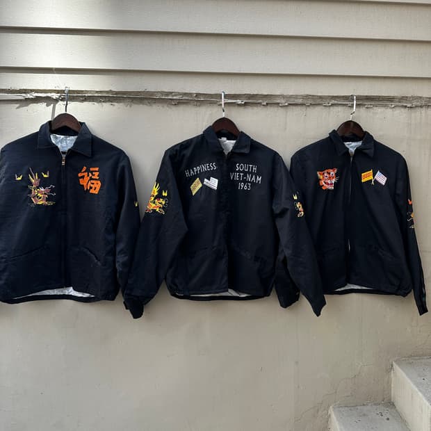 베트남전 자수 커스텀 워크 자켓 