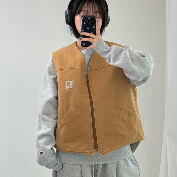 칼하트 쉐르파 베이지 베스트