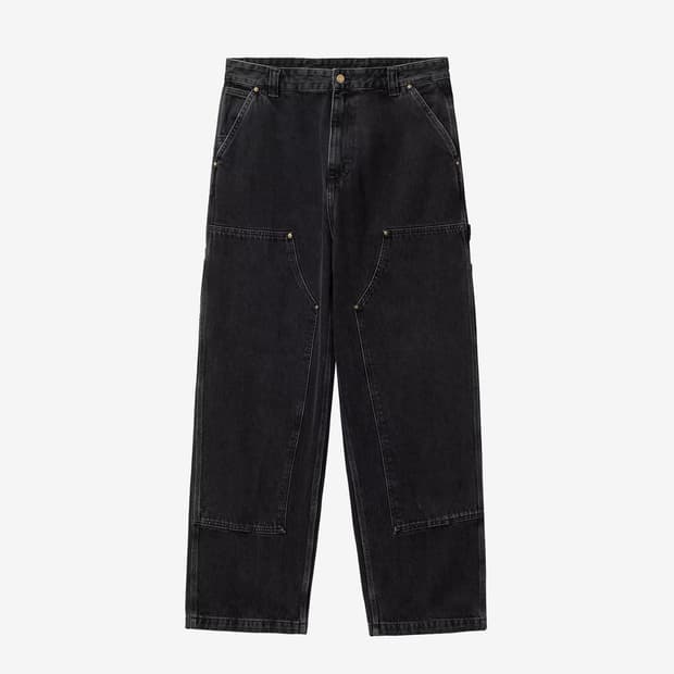 칼하트 NASH DOUBLE KNEE PANT SMITH-BLACK