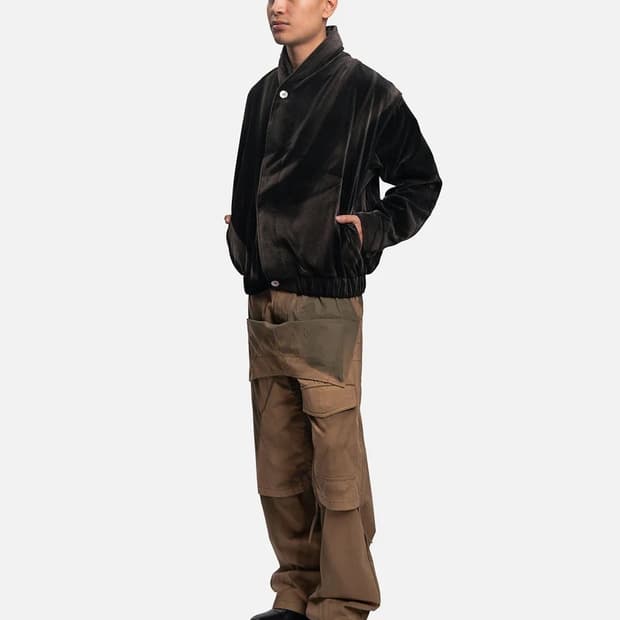 22aw Jiyongkim 쉘 벨벳 봄버