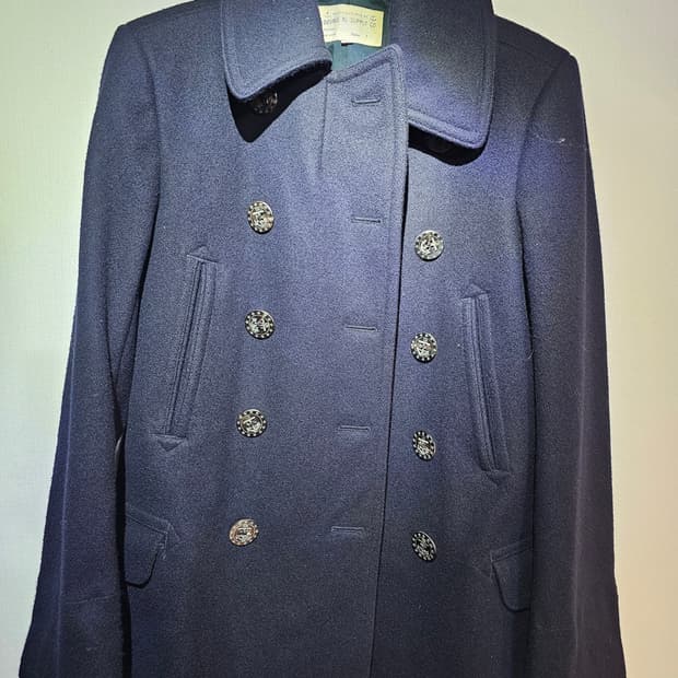 더블 RL(RRL) 피코트 / S 사이즈 / 네이비 / 해군 버튼