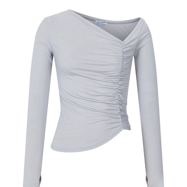 Pleasenofollow Hayden unbal top (gray)
