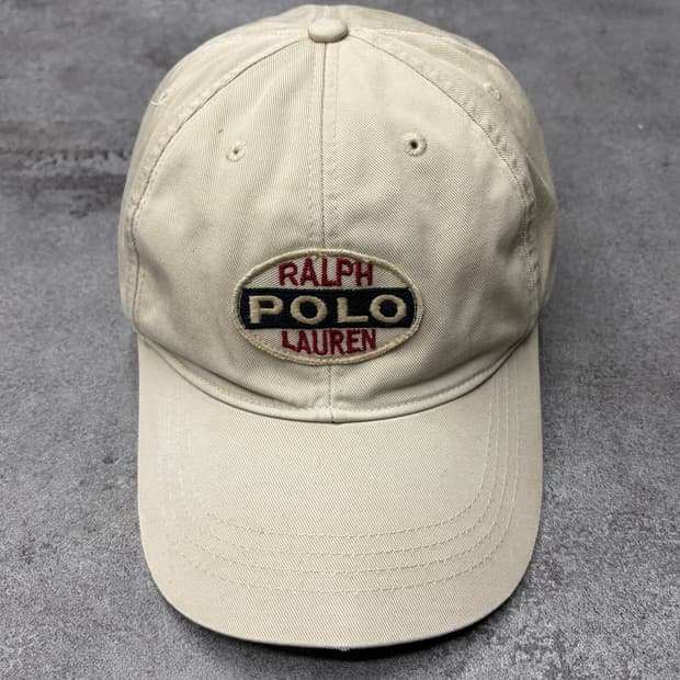 90s 폴로 랄프로렌 베이지 볼캡 모자