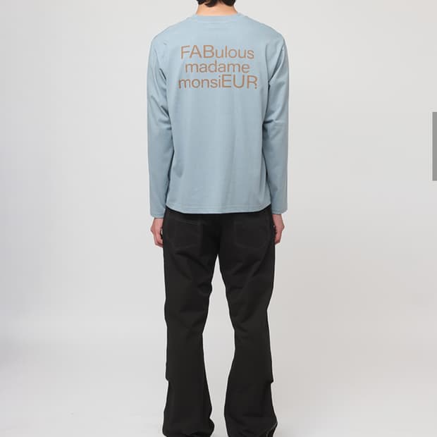 파버 로고 긴팔티 m사이즈