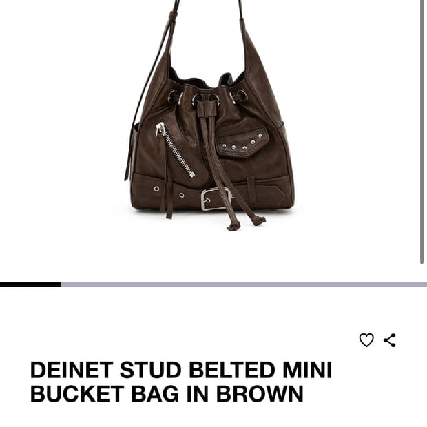 다이닛 stud belted mini bucket bag 구합니다