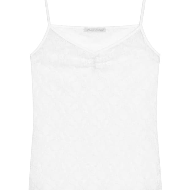 샵페어리 lace sleeveless 아이보리