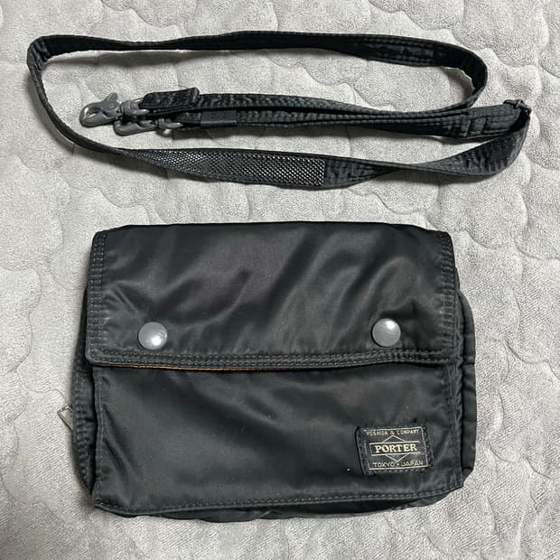 Porter 요시다 포터 탱커 스냅 숄더백 블랙