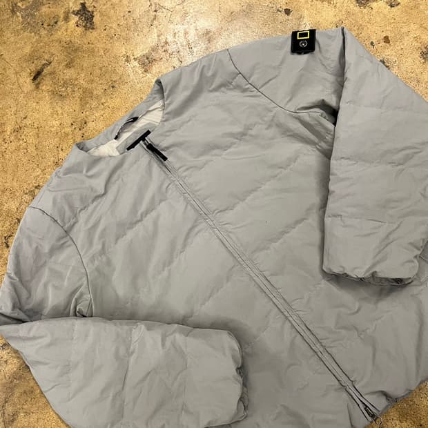 [정품/L] 내셔널지오그래픽 패딩 자켓 그레이 b19