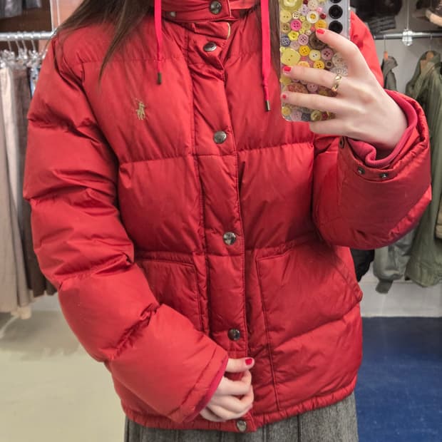 PRL 폴로 랄프로렌 후드 푸퍼 패딩