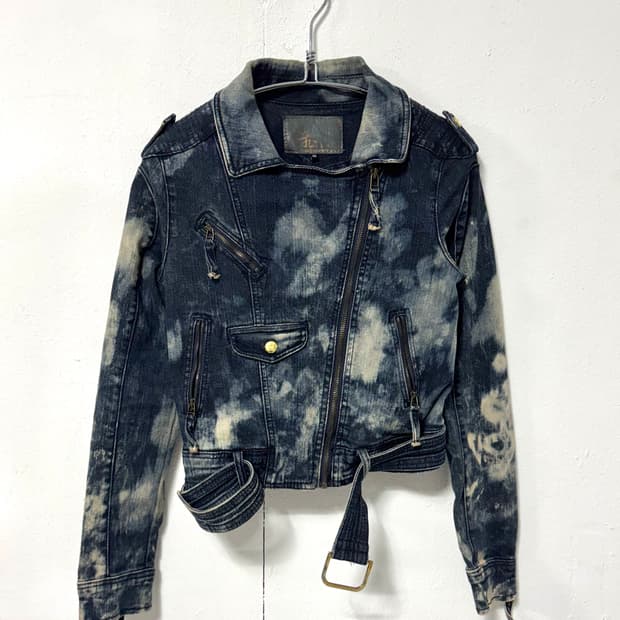 Denim cropped jacket