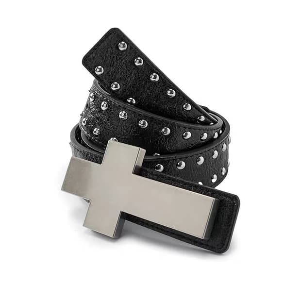 Cross Bolt Stud Belt