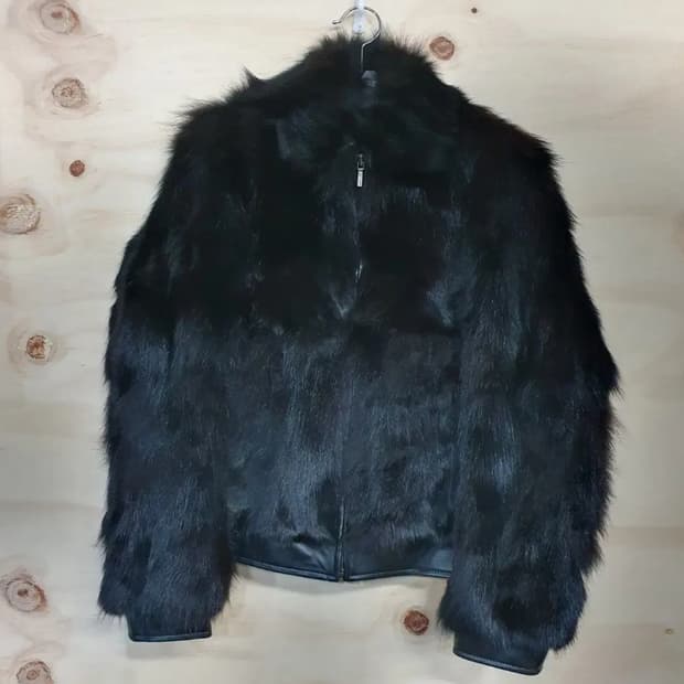 342) 보브 VOV 양가죽 폭스퍼 자켓