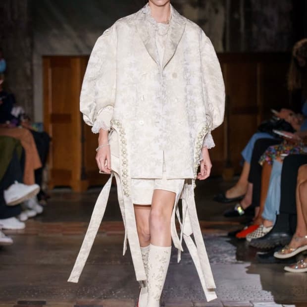 시몬로샤 simone rocha ss2022 jacquard coat