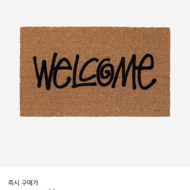 스투시 웰컴매트 러그