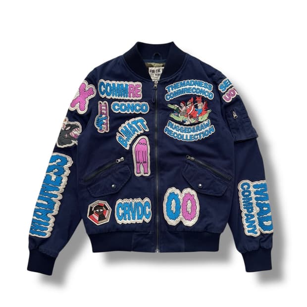 더 매드니스 풀패치 와펜 바시티 자켓