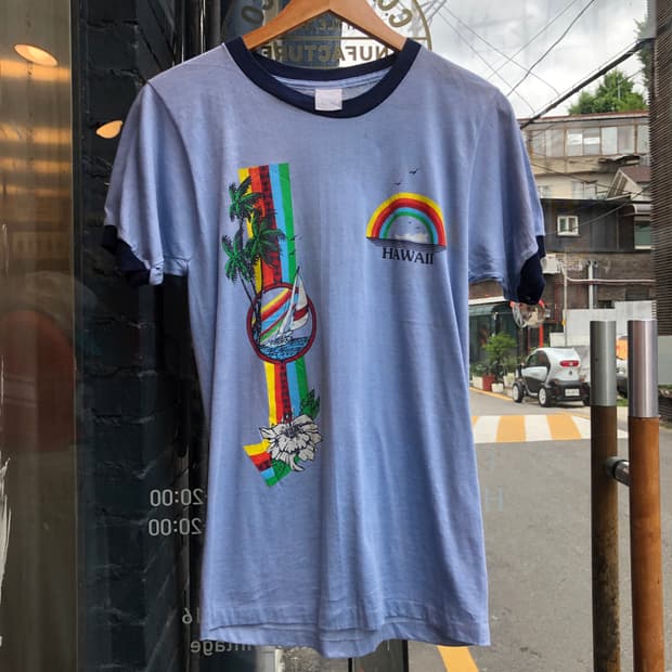 70s~90s Ringer T-shirt-M