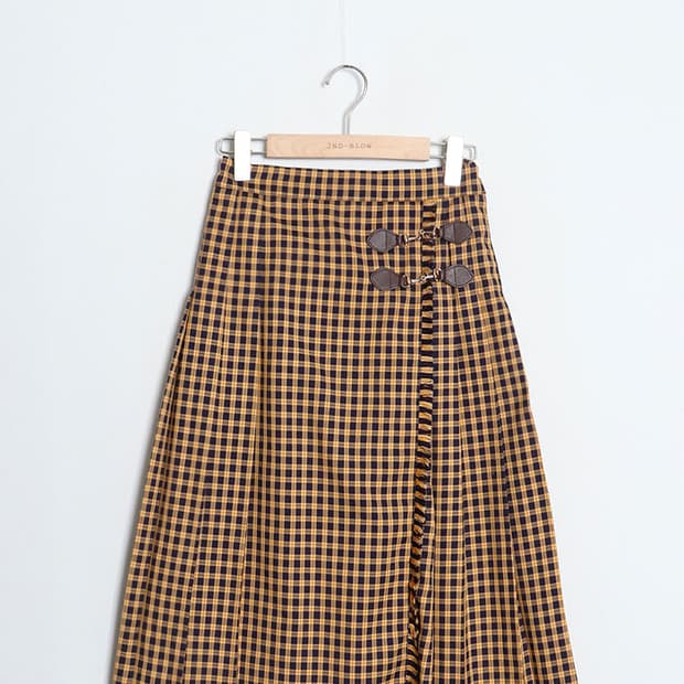 F.i.n.t Check Skirt (26~27)