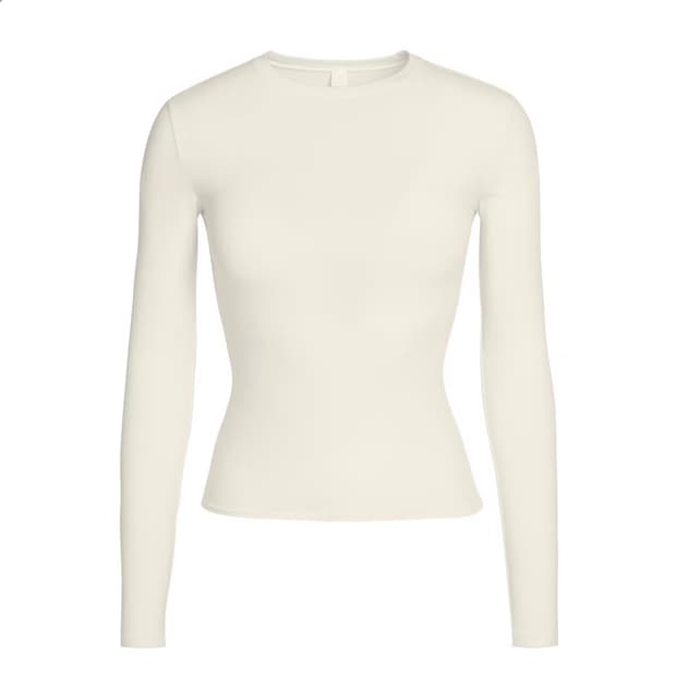 스킴스 코튼 저지 롱슬리브 티셔츠 본 xxs