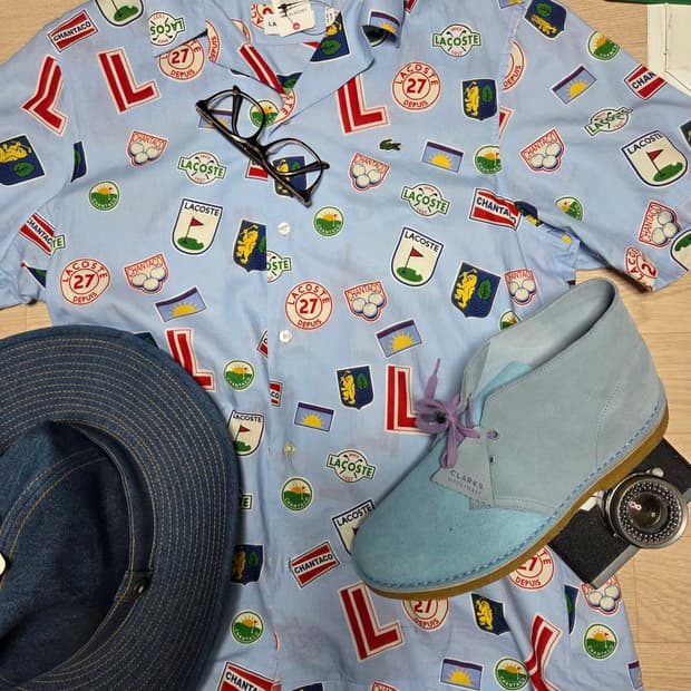 (새상품)LACOSTE 반팔 셔츠 남방