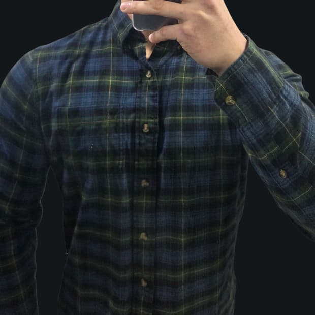 아베크롬비 머슬핏 플라넬 셔츠