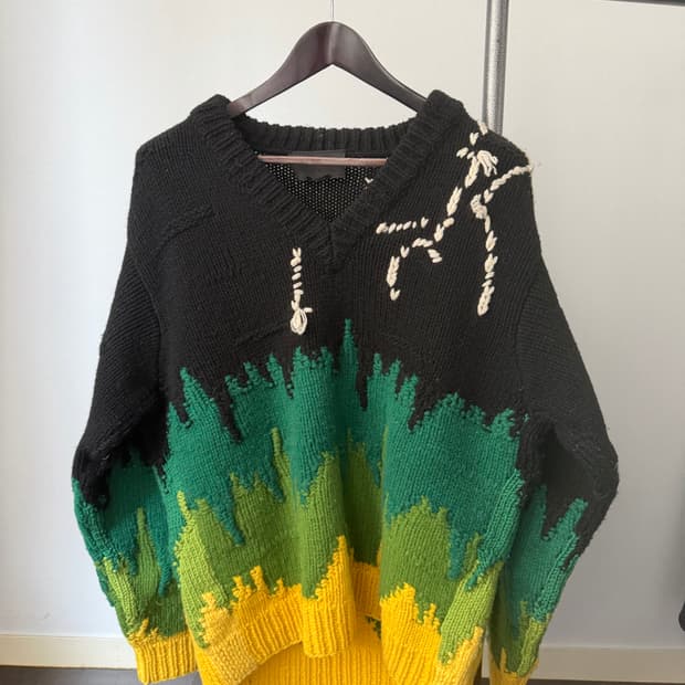 19fw 프라다 핸드메이드 V넥 니트 52