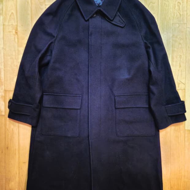 24/7 시리즈 울 발마칸 코트 네이비 M 새제품