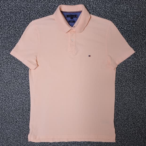 [무료배송][95-100]타미힐피거 남성용 피케 반팔티 카라티