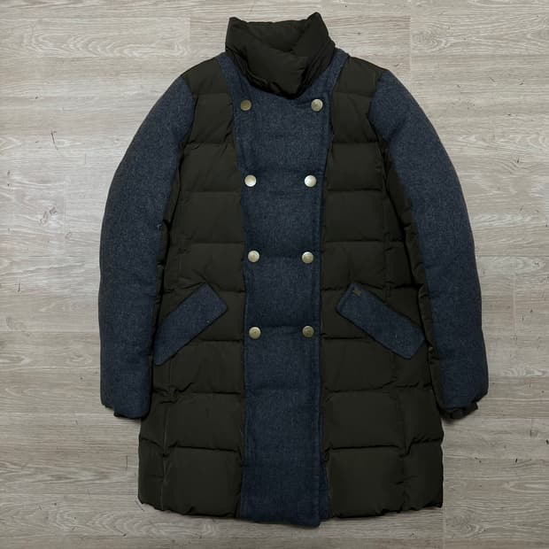 빈폴 바이크리페어샵 여성 덕다운 배색 롱패딩 점퍼 [브라운]  S/90